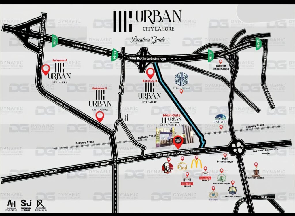 Urban City Location Map