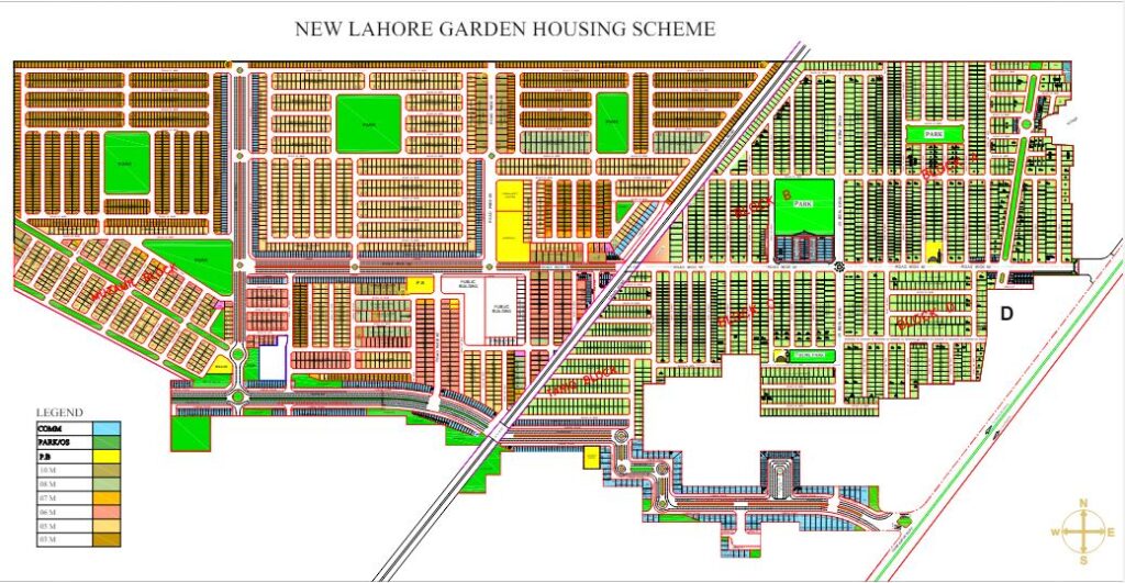 Lahore Garden Map and Master Plan