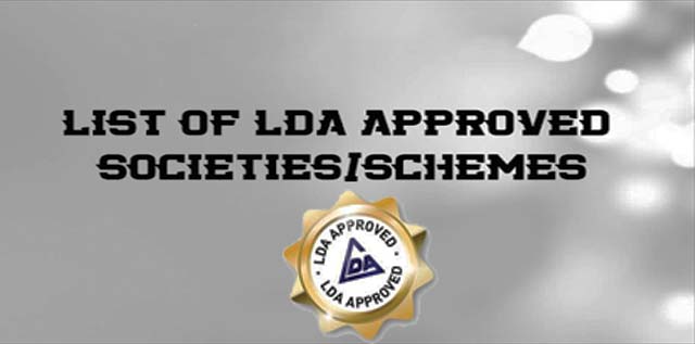 LDA approved housing societies in lahore