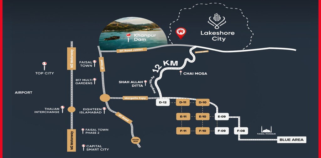 Lakeshore City Location Map 1