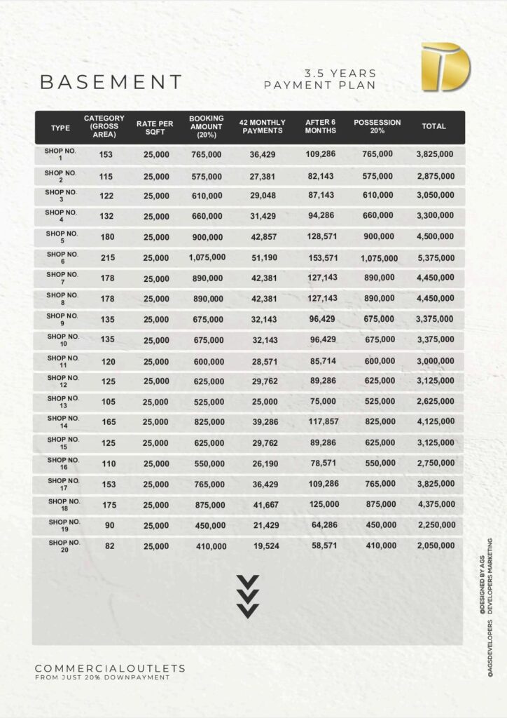Downtown tower basement plan